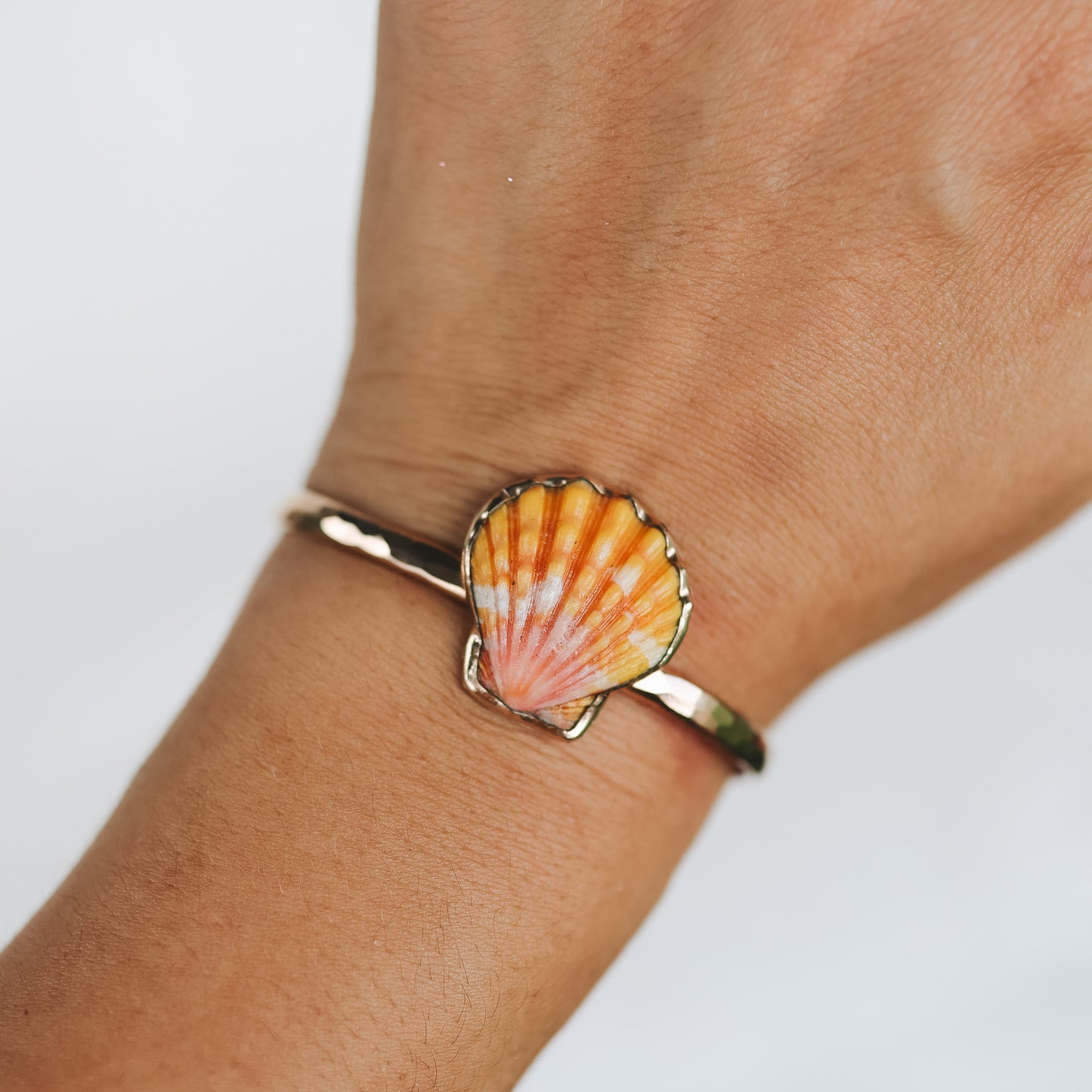 Gold Sunrise Shell Cuff