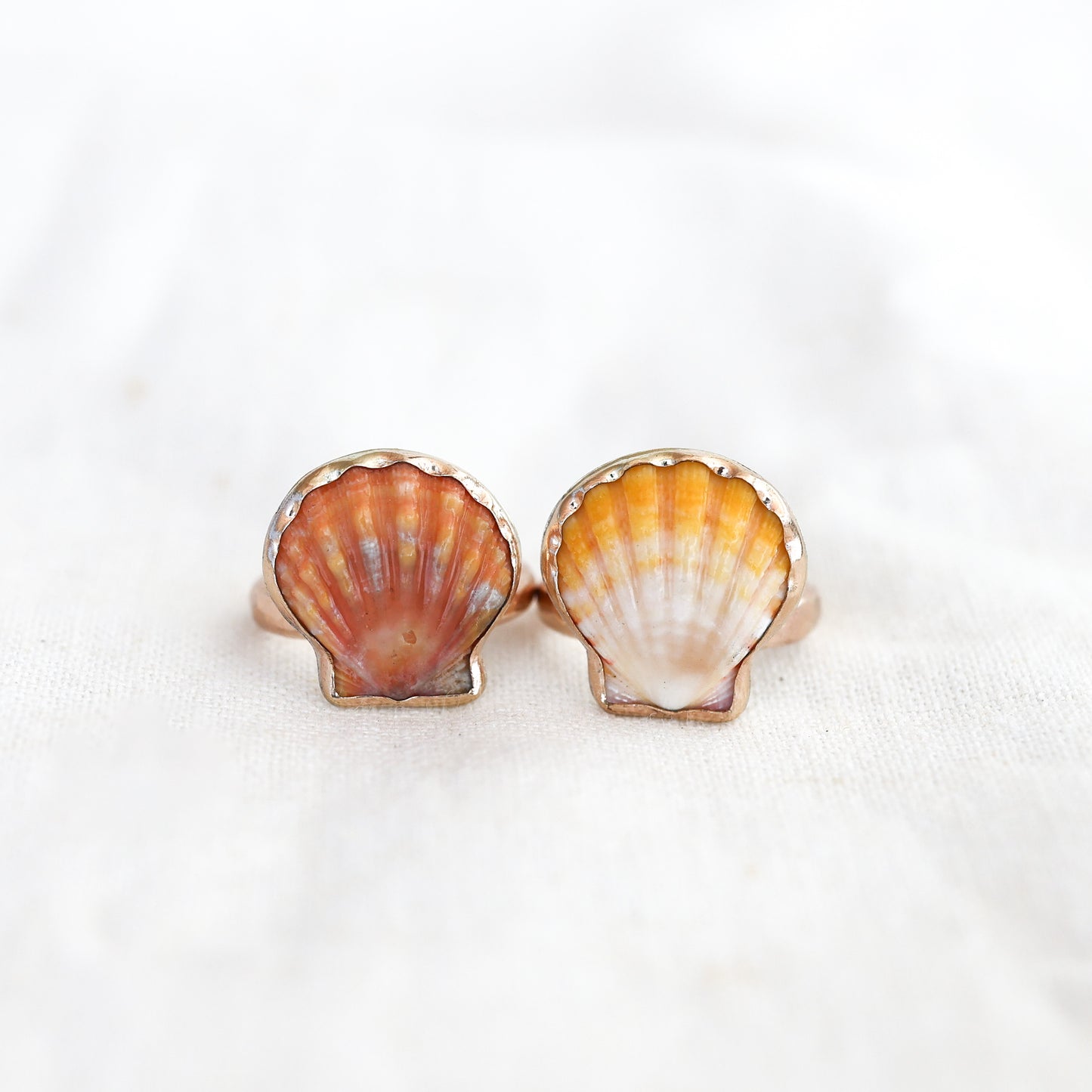 Gold Size 5 Sunrise Shell Ring