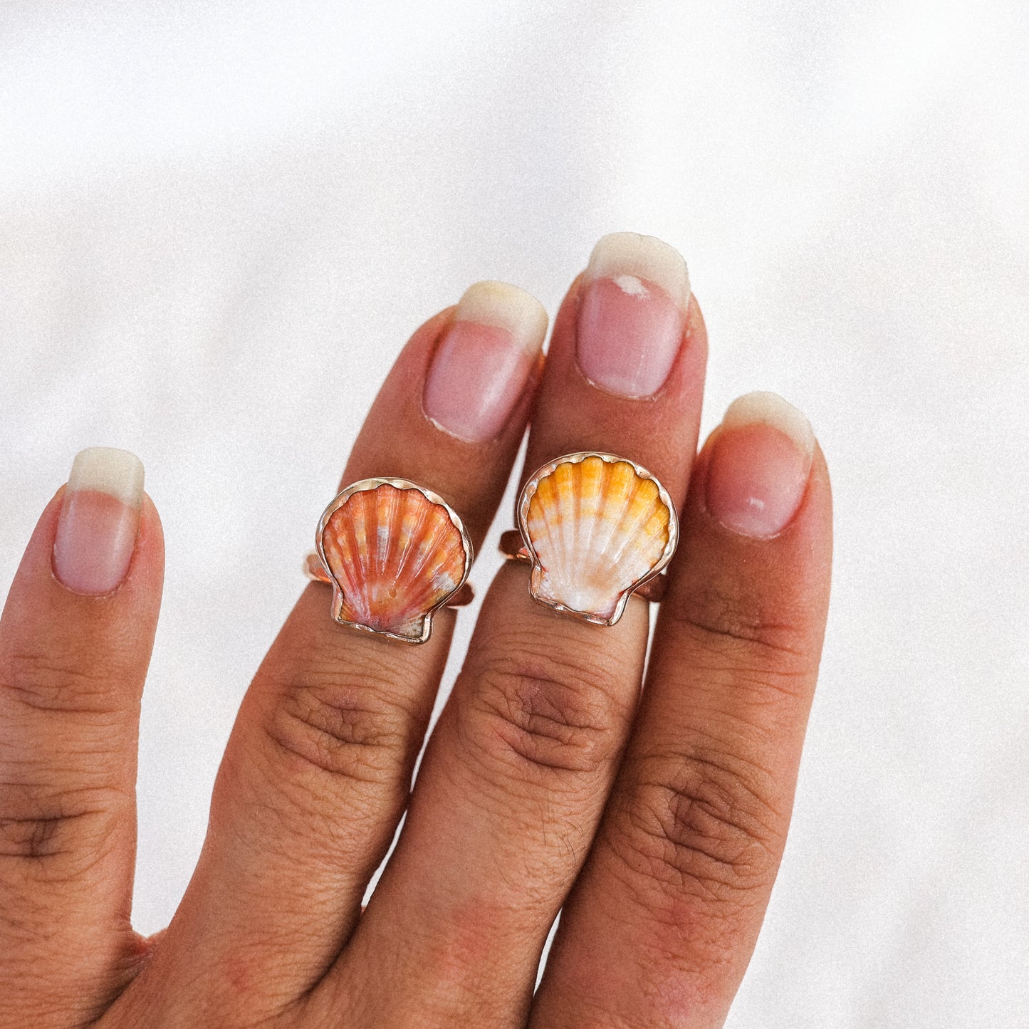 Gold Size 5 Sunrise Shell Ring