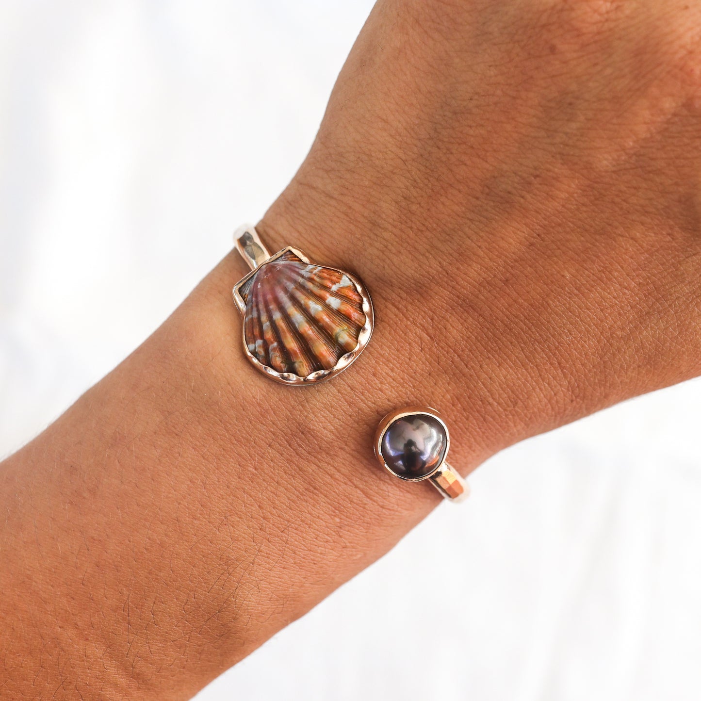 Gold Sunrise and Tahitian Pearl Cuff