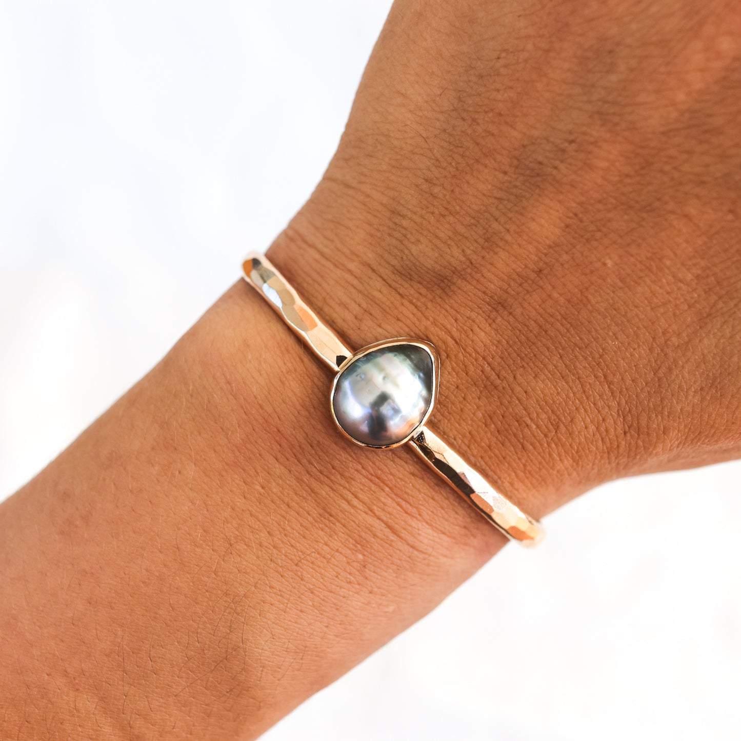 Gold Tahitian Pearl Cuff
