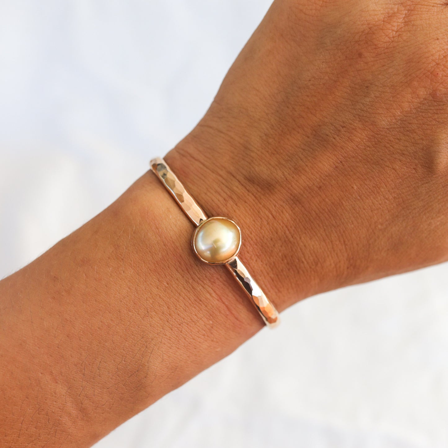 Gold South Sea Pearl Cuff