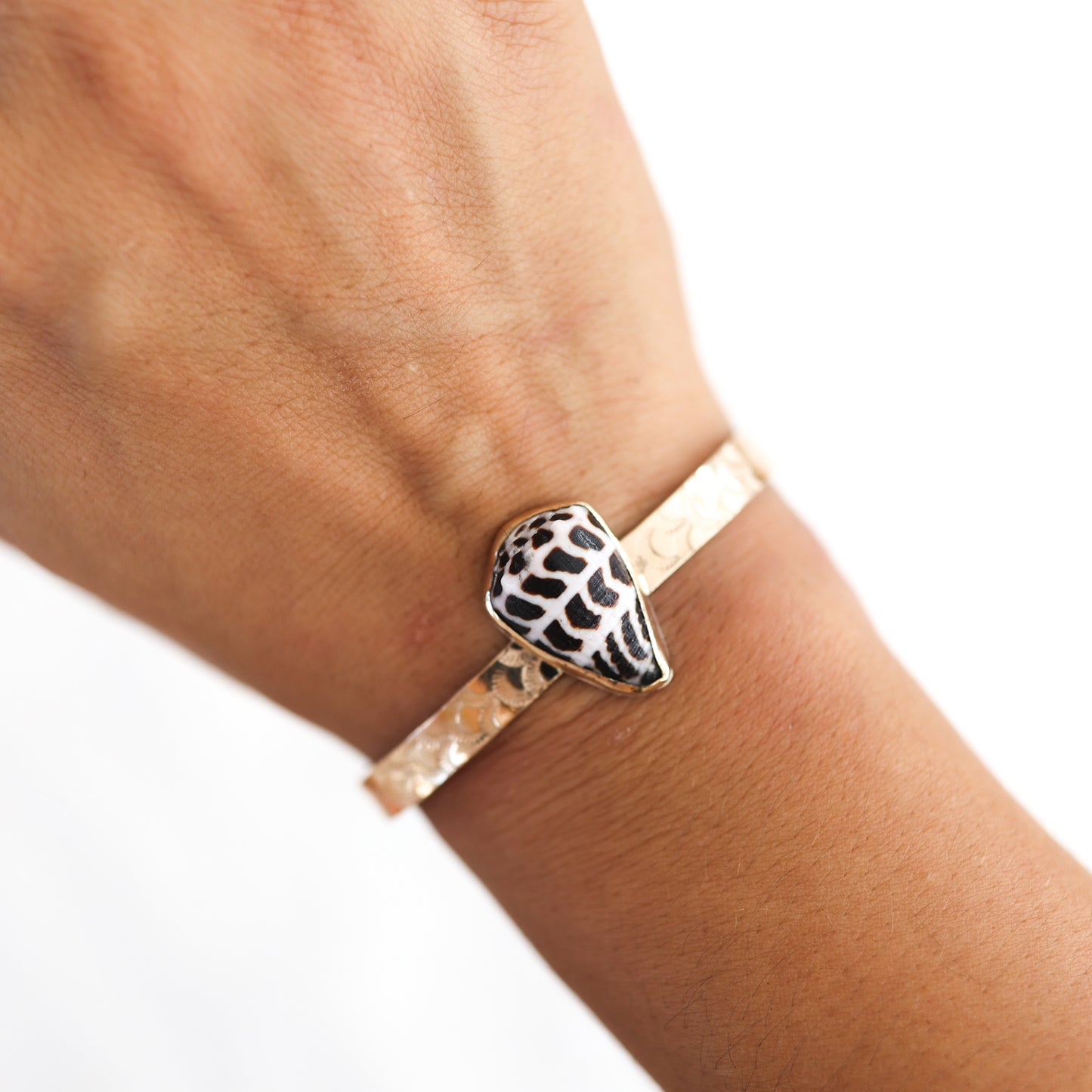 Gold Hebrew Mermaid Cuff