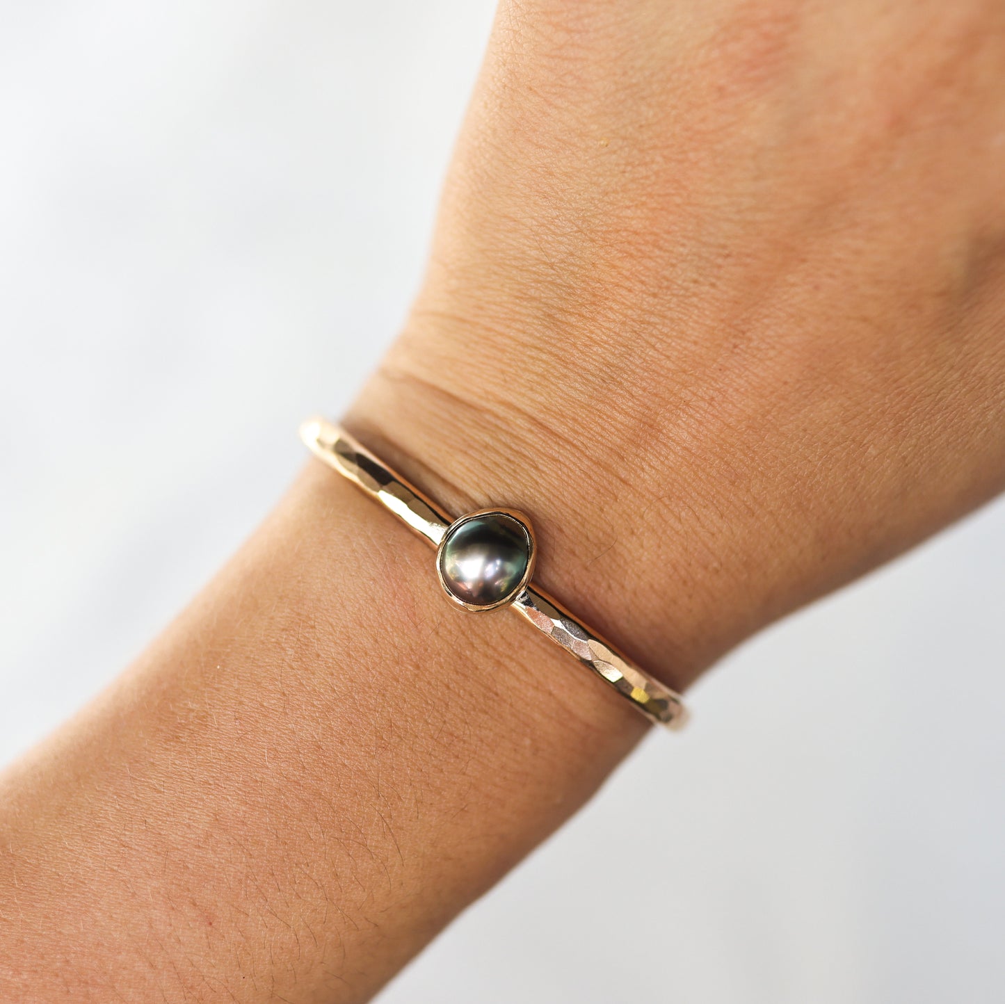 Gold Tahitian Pearl Cuff