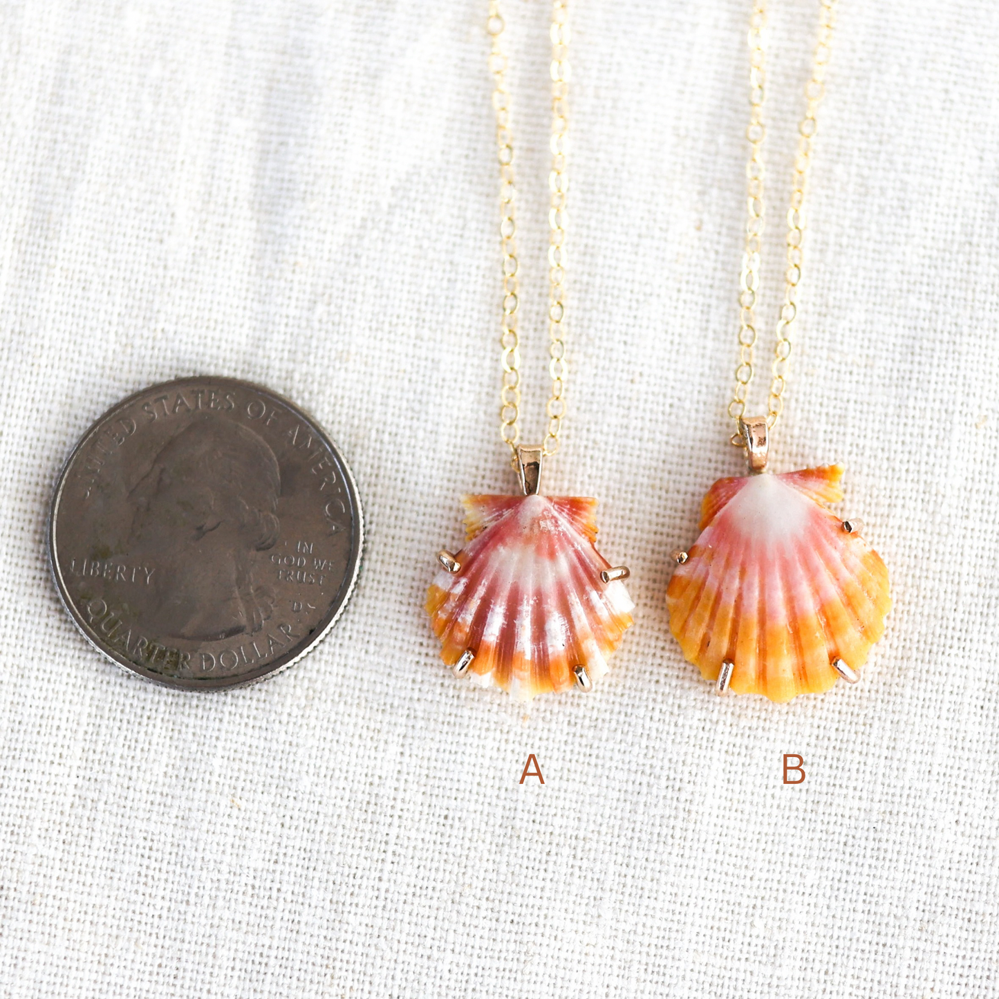 Gold Ocean Drop Sunny Necklaces