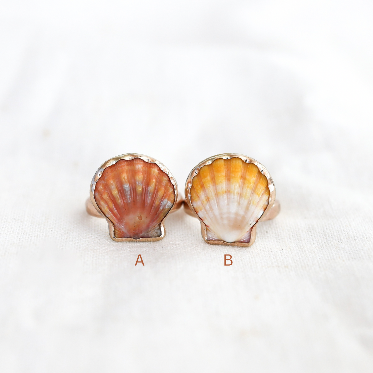 Gold Size 5 Sunrise Shell Ring