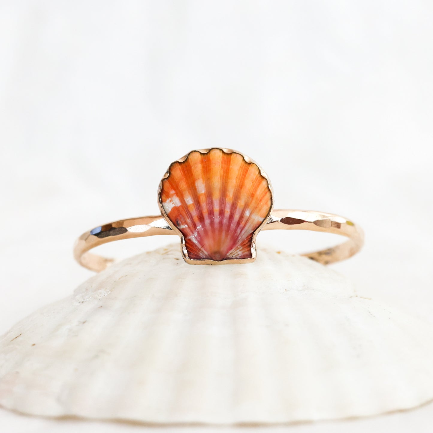 Gold Sunrise Shell Cuff