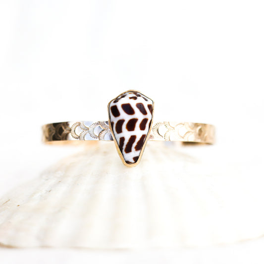 Gold Hebrew Mermaid Cuff