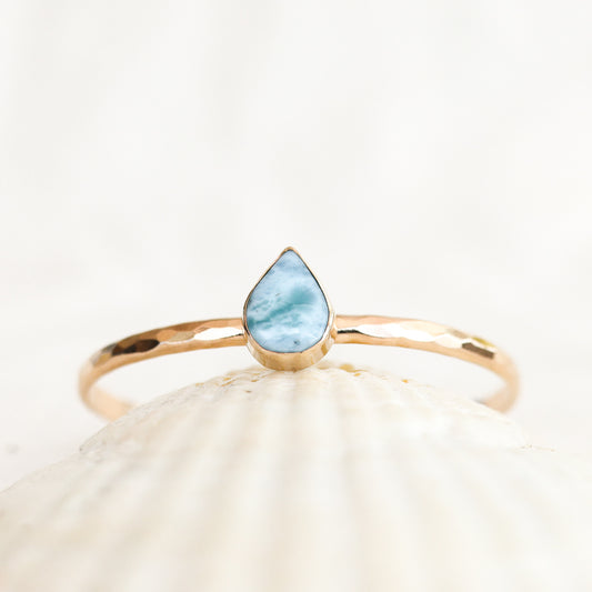 Gold Larimar Cuff