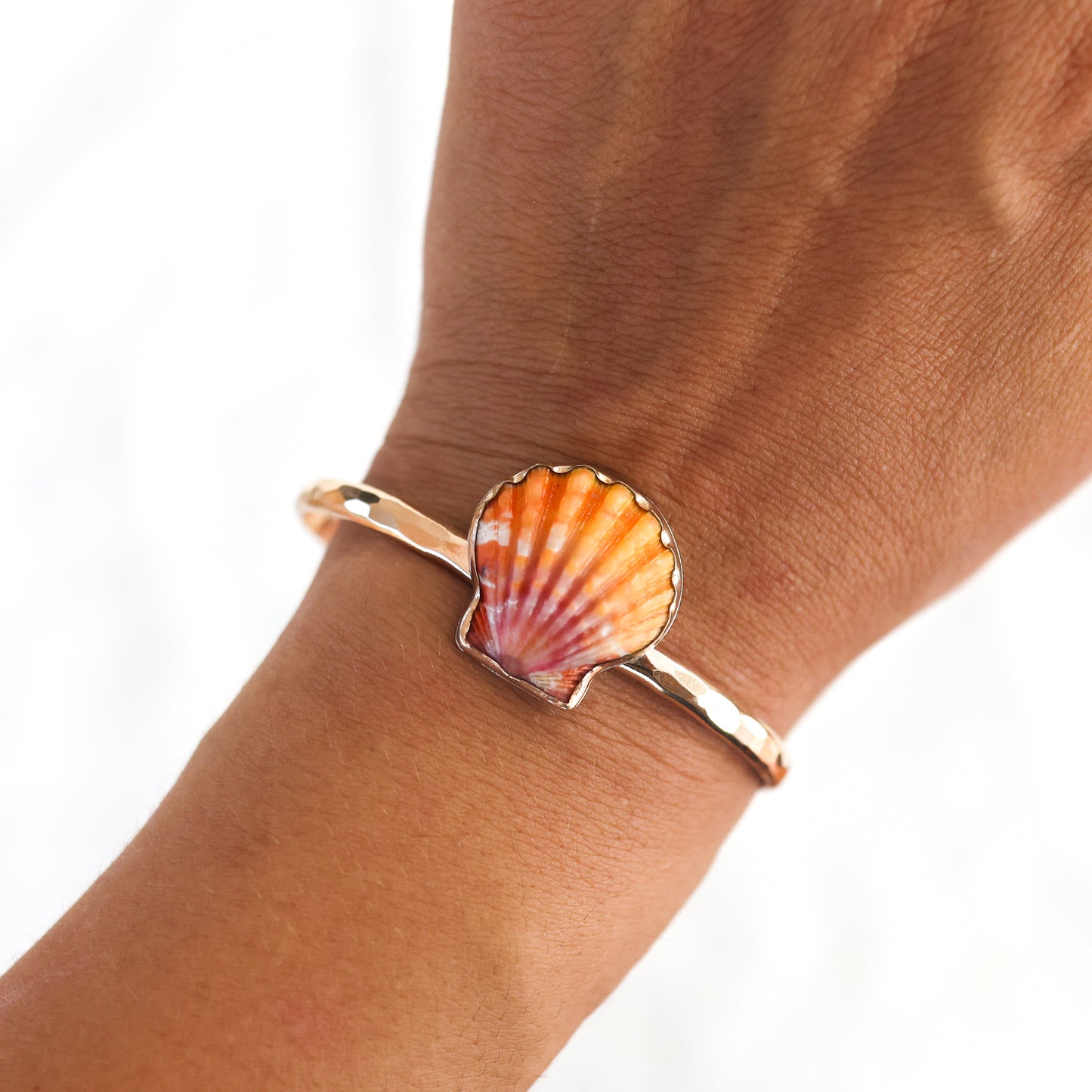 Gold Sunrise Shell Cuff