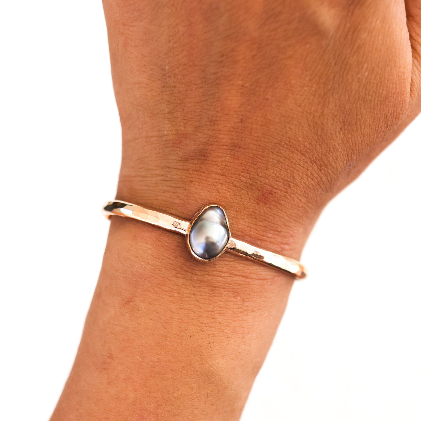 Gold Tahitian Pearl Cuff