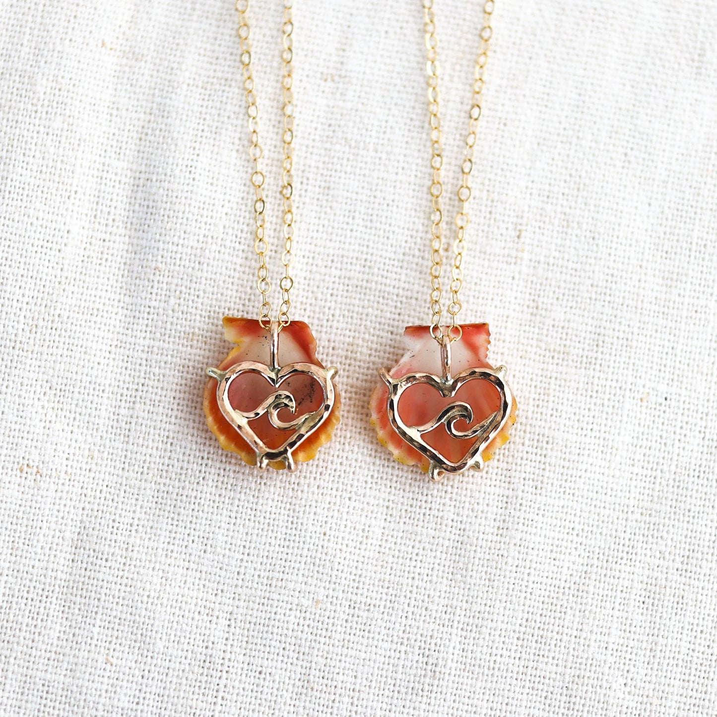 Gold Ocean Love Sunny Necklaces