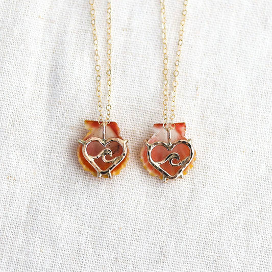 Gold Ocean Love Sunny Necklaces