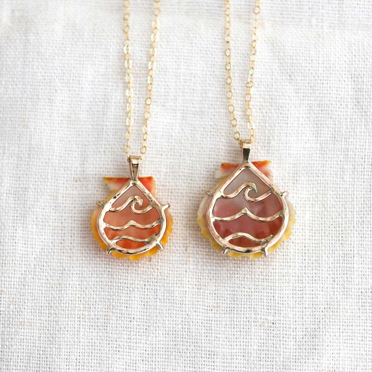 Gold Endless Wave Sunny Necklaces