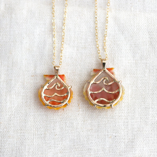 Gold Endless Wave Sunny Necklaces