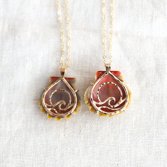 Gold Sunset Seas Sunny Necklaces