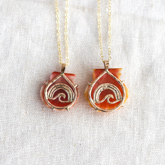 Gold Rainbow Surf Sunny Necklaces