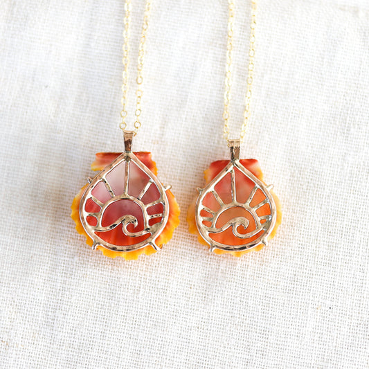 Gold Sun and Surf Sunny Necklaces