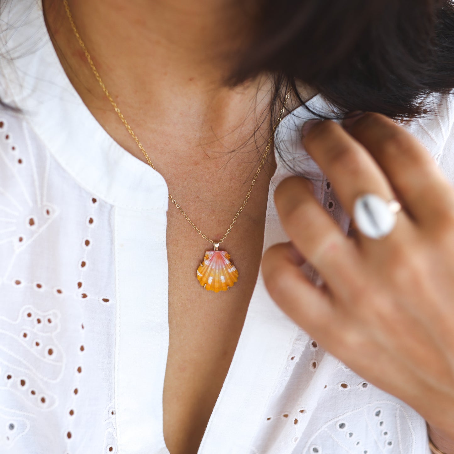 Gold Sun and Surf Sunny Necklaces