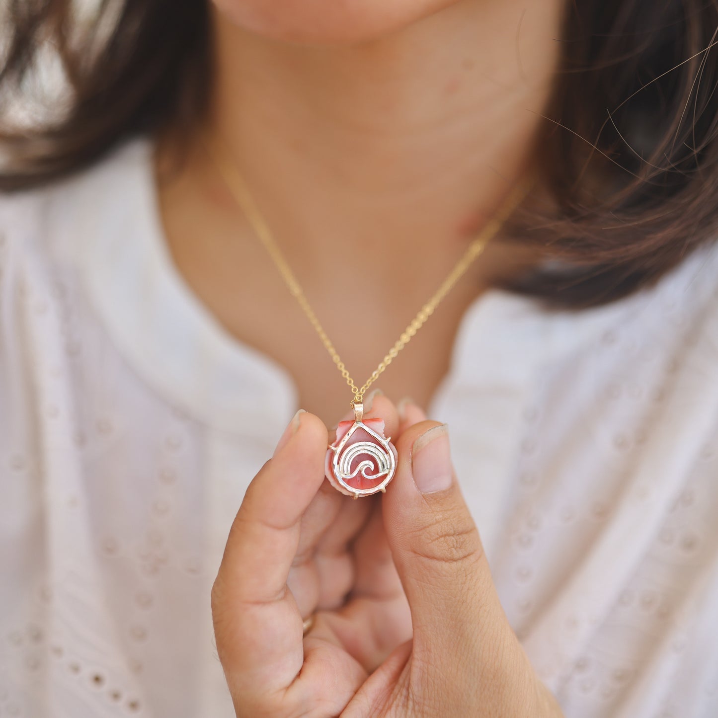 Gold Rainbow Surf Sunny Necklaces
