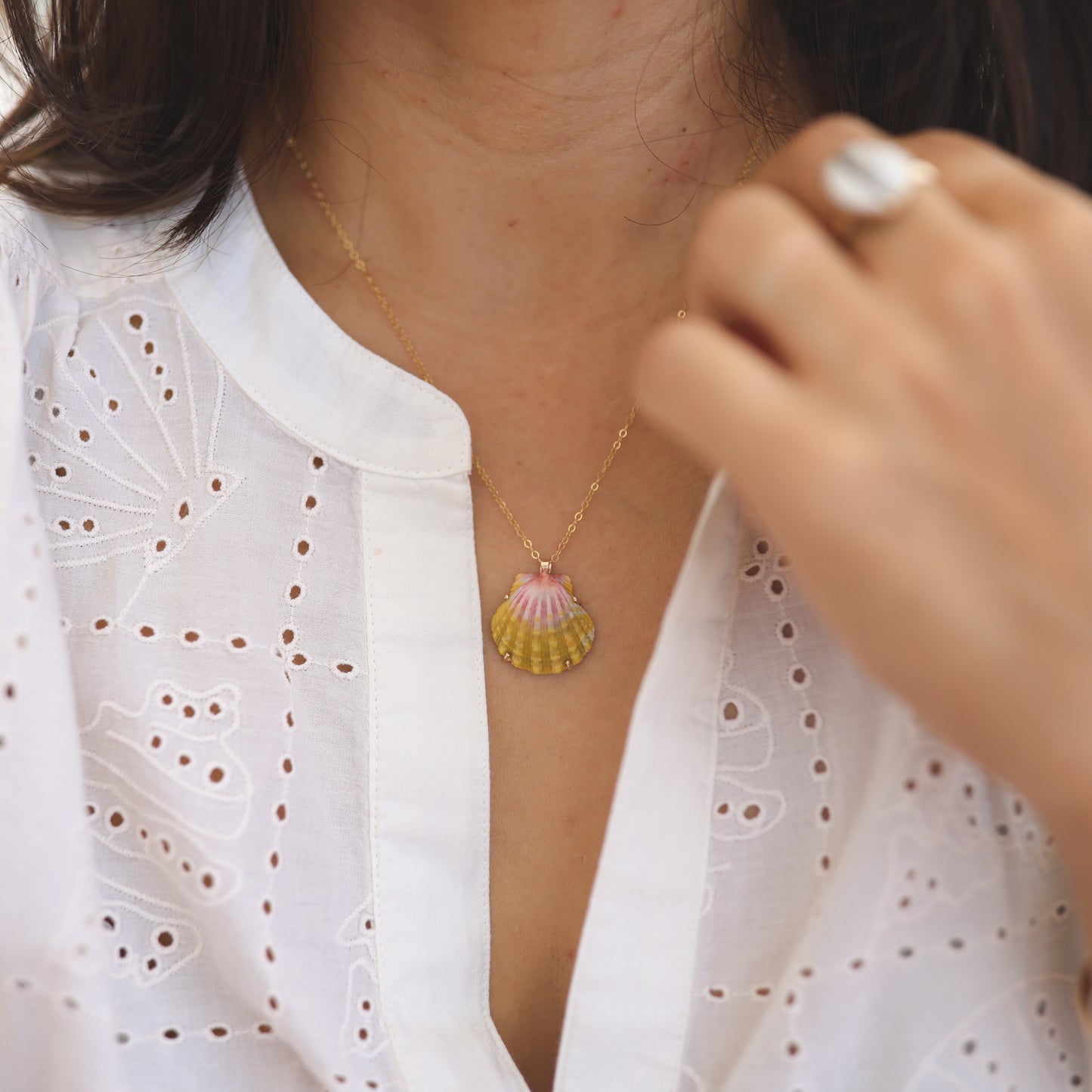 Gold Sunset Seas Sunny Necklaces