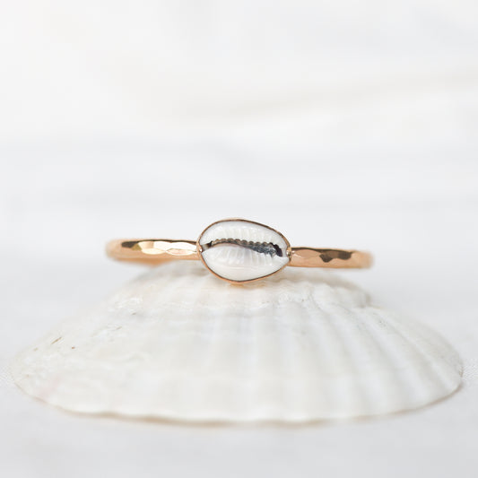 Gold Cowrie Shell Cuff