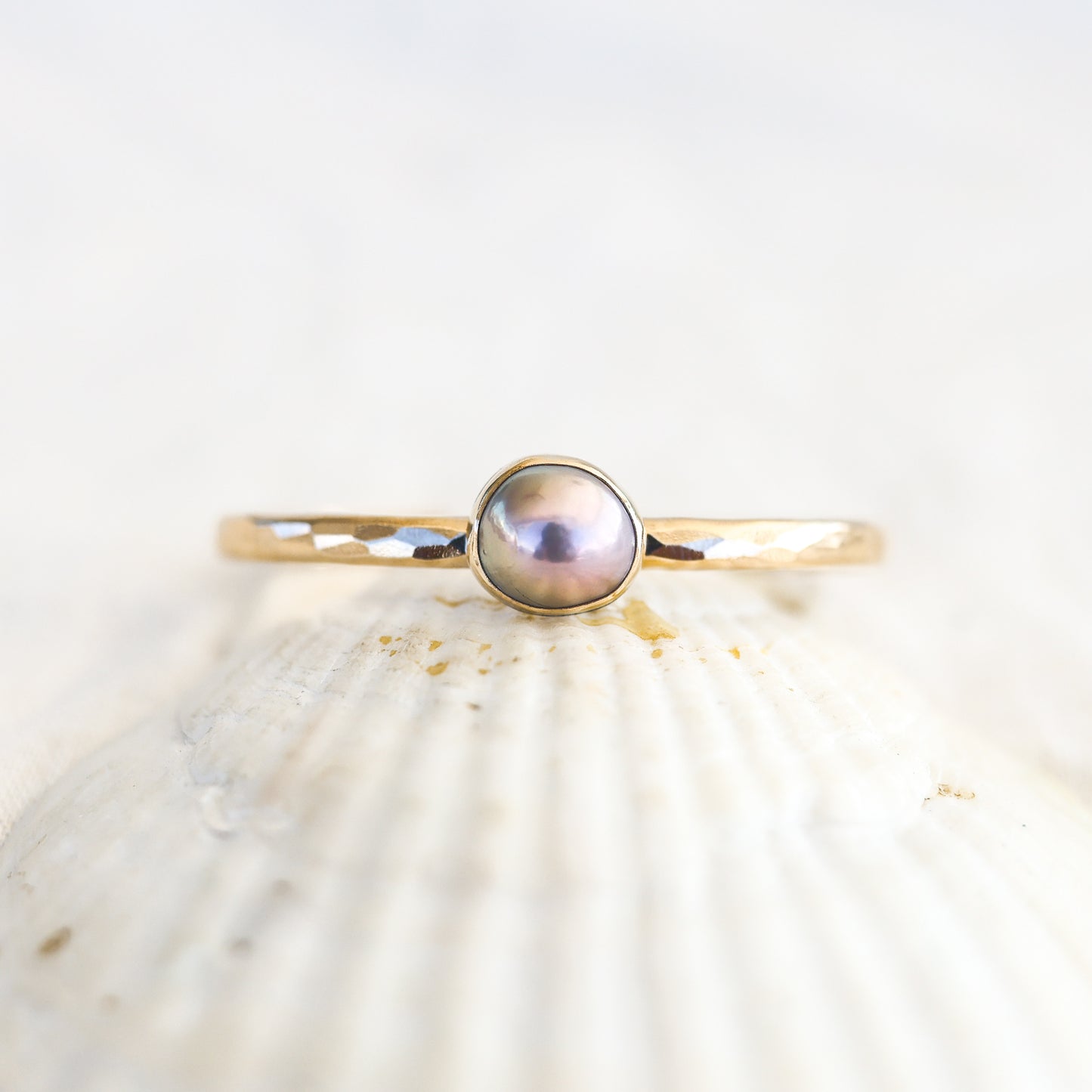 Gold Pink Edison Pearl Cuff