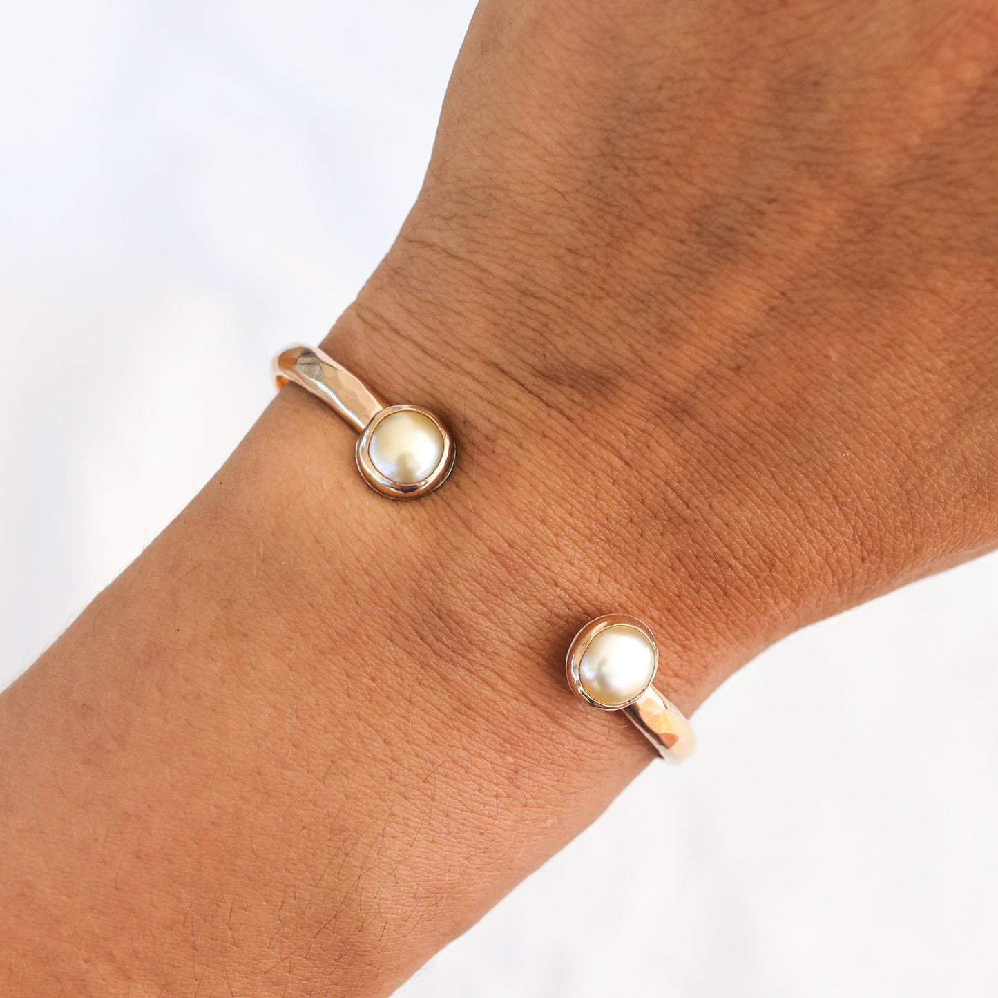 Gold Double South Sea Pearl Cuff