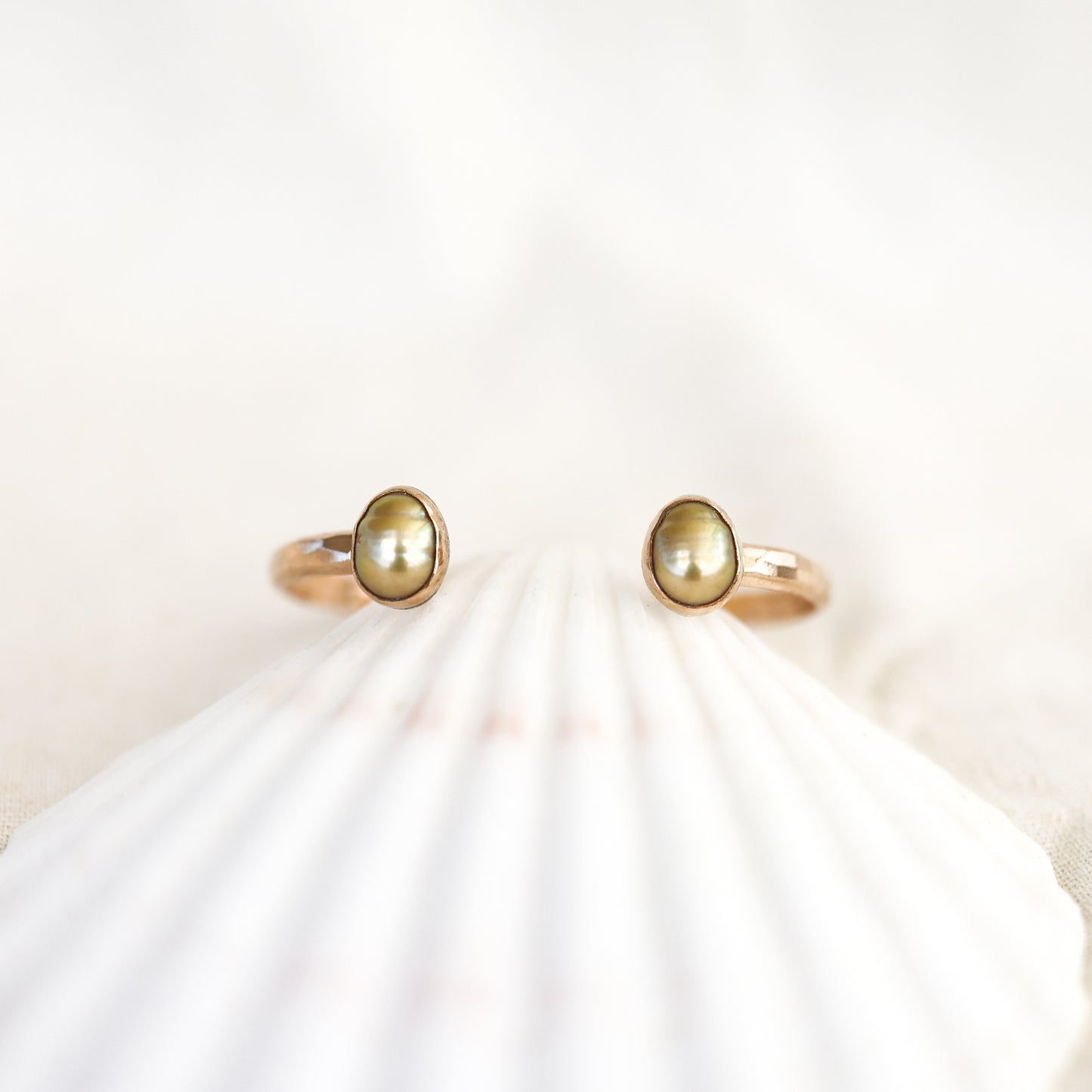 Gold Double South Sea Pearl Cuff