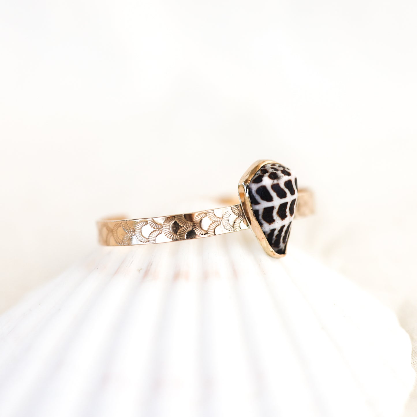 Gold Hebrew Mermaid Cuff