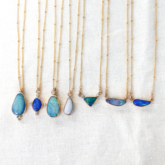 Gold Opal Necklaces