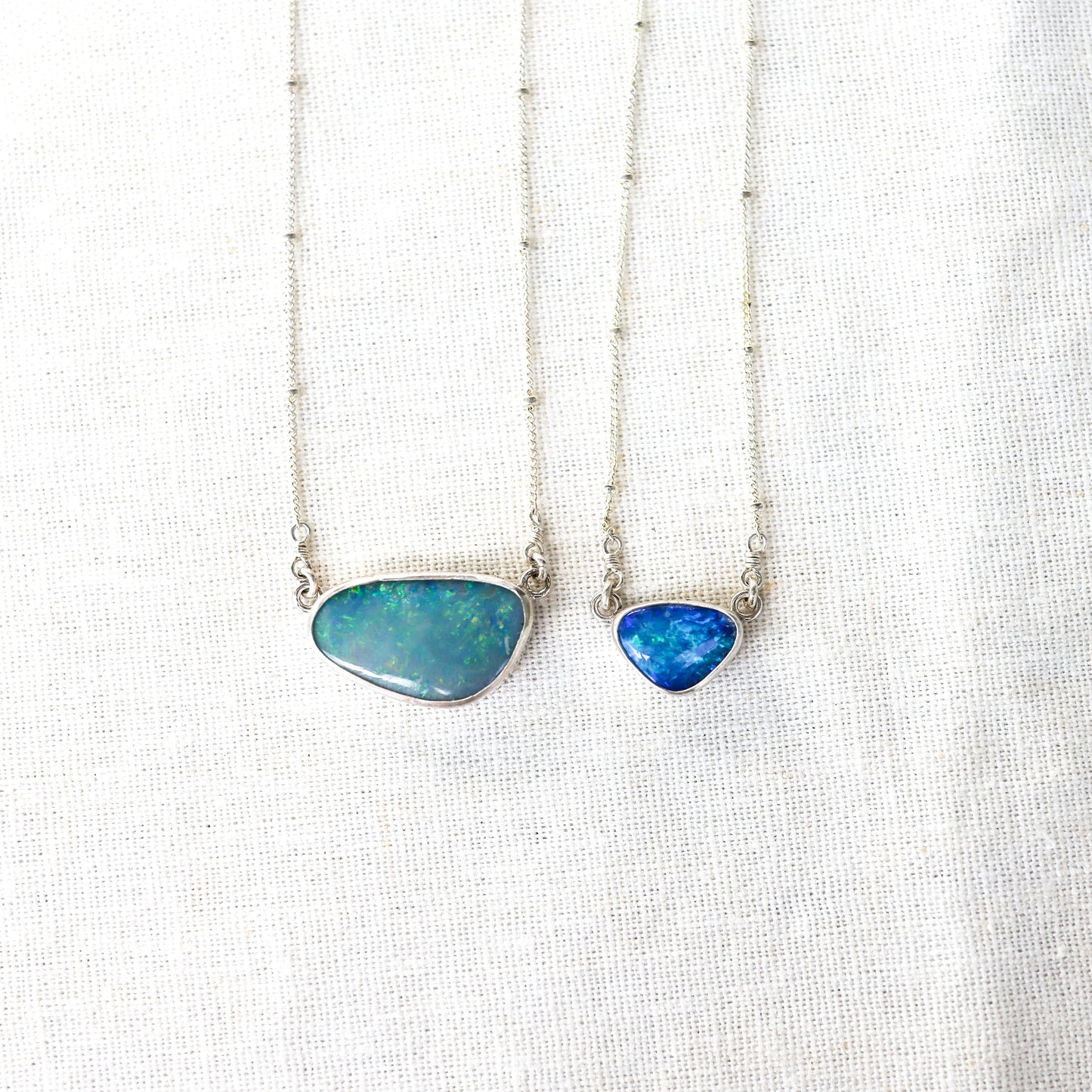 Silver Opal Necklaces