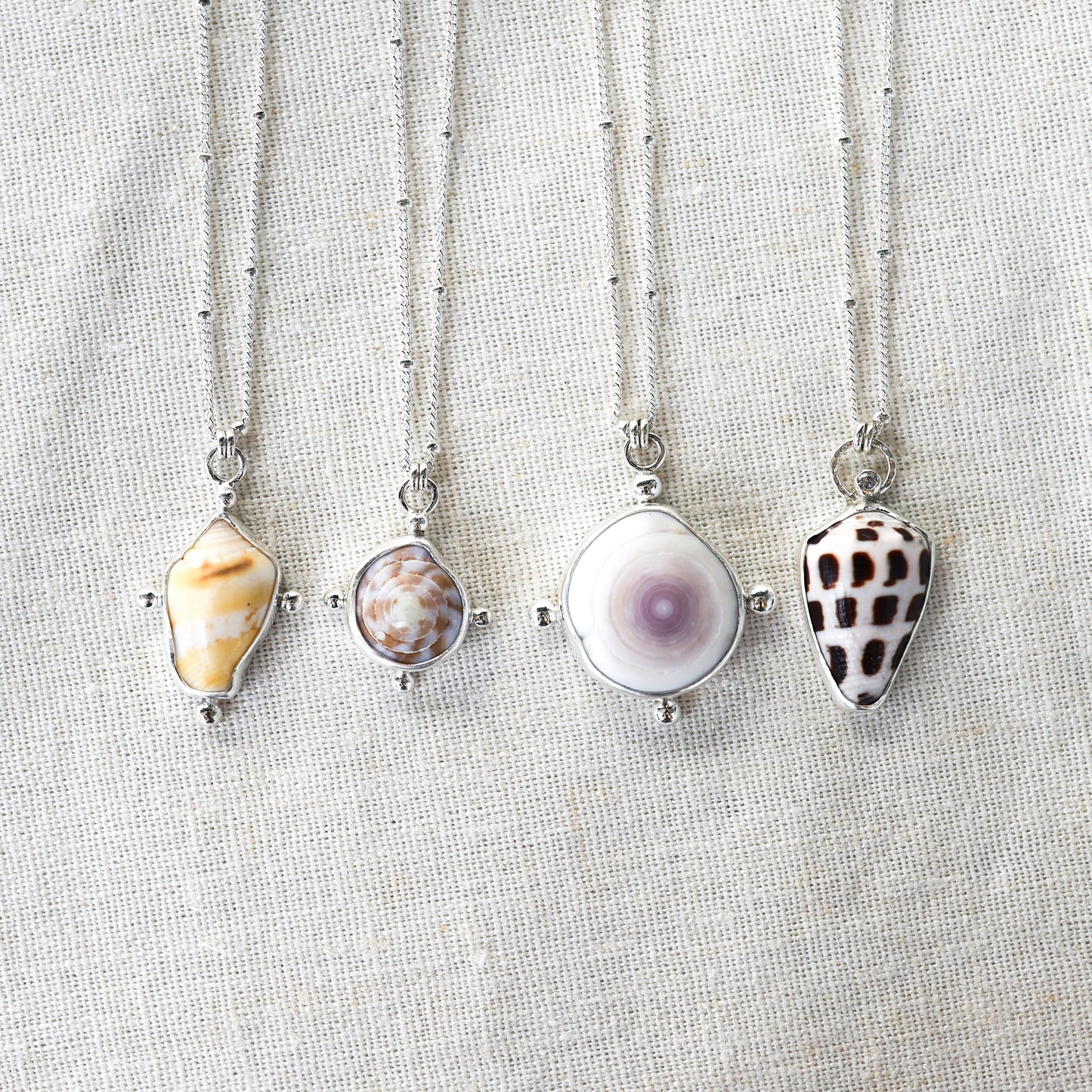 Silver Shell Necklaces