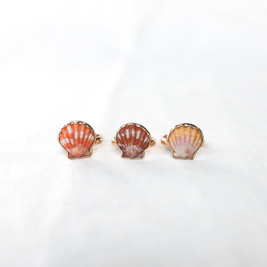 Gold Size 5 Sunrise Shell Ring