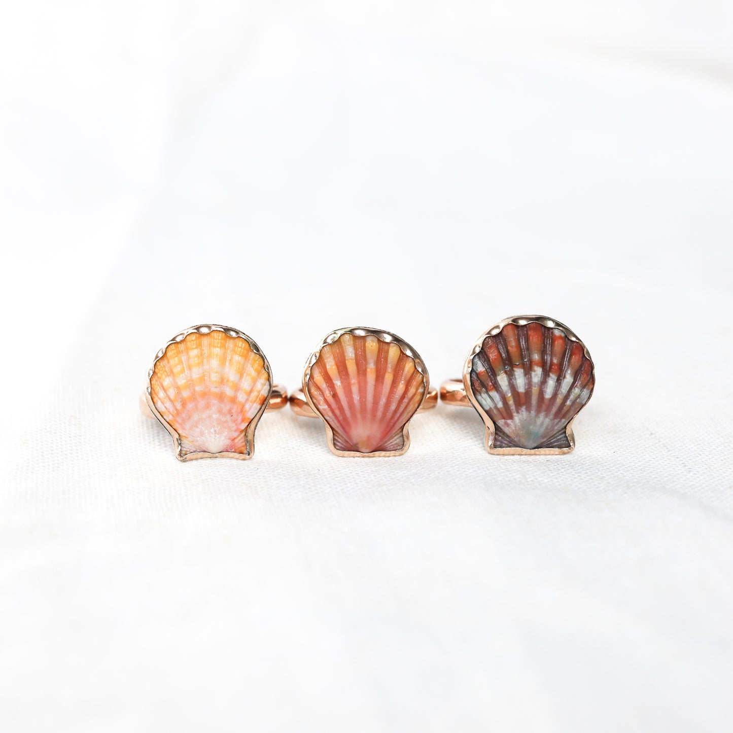 Gold Sz. 9 Sunrise Shell Ring