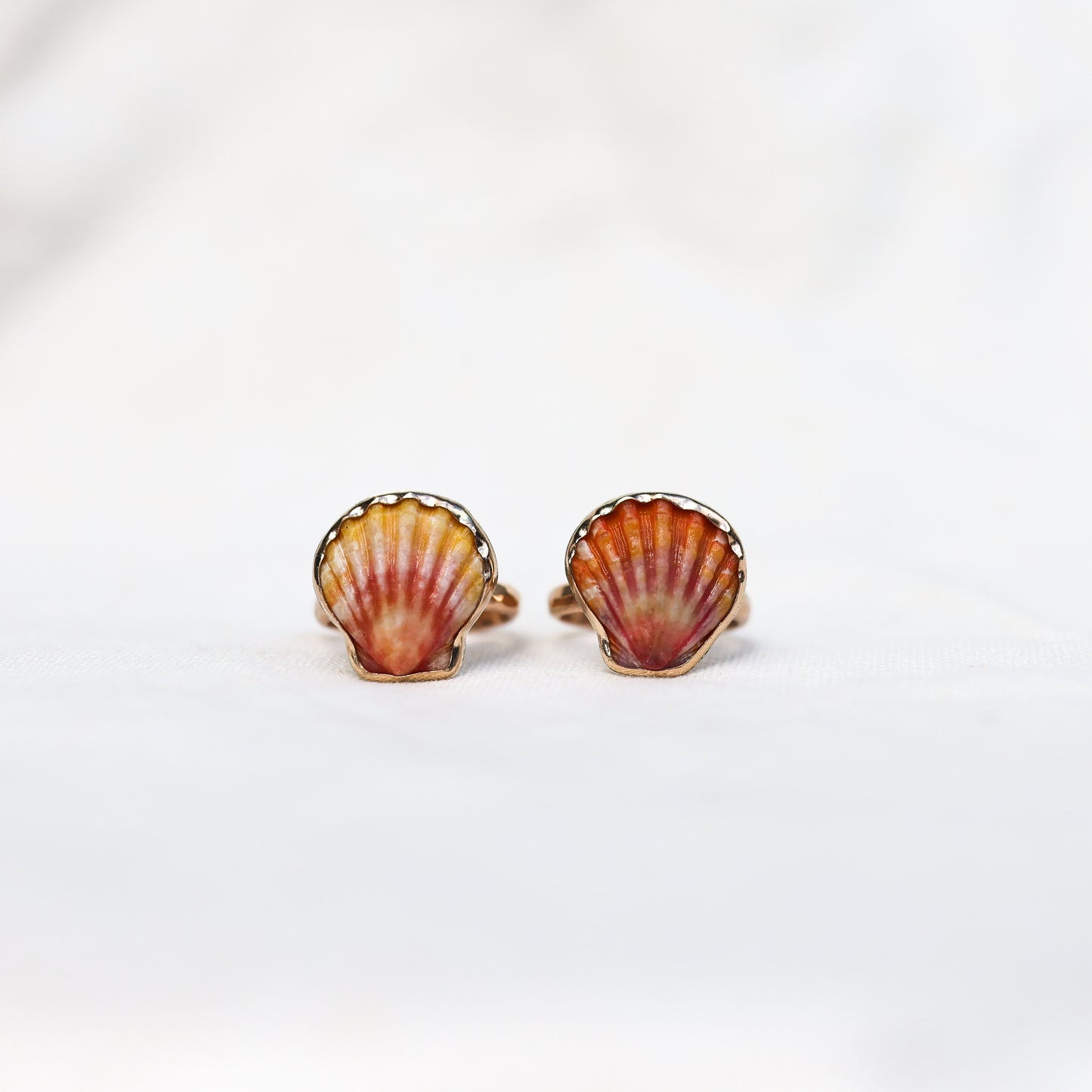 Gold Sz. 10 Sunrise Shell Ring