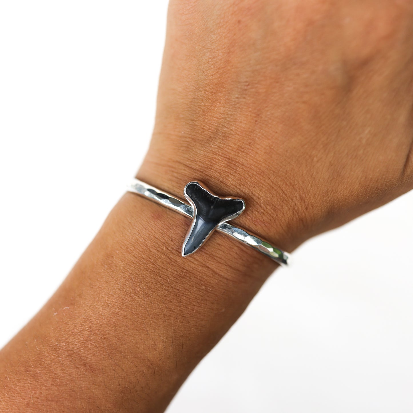 Silver Shark Tooth Cuff