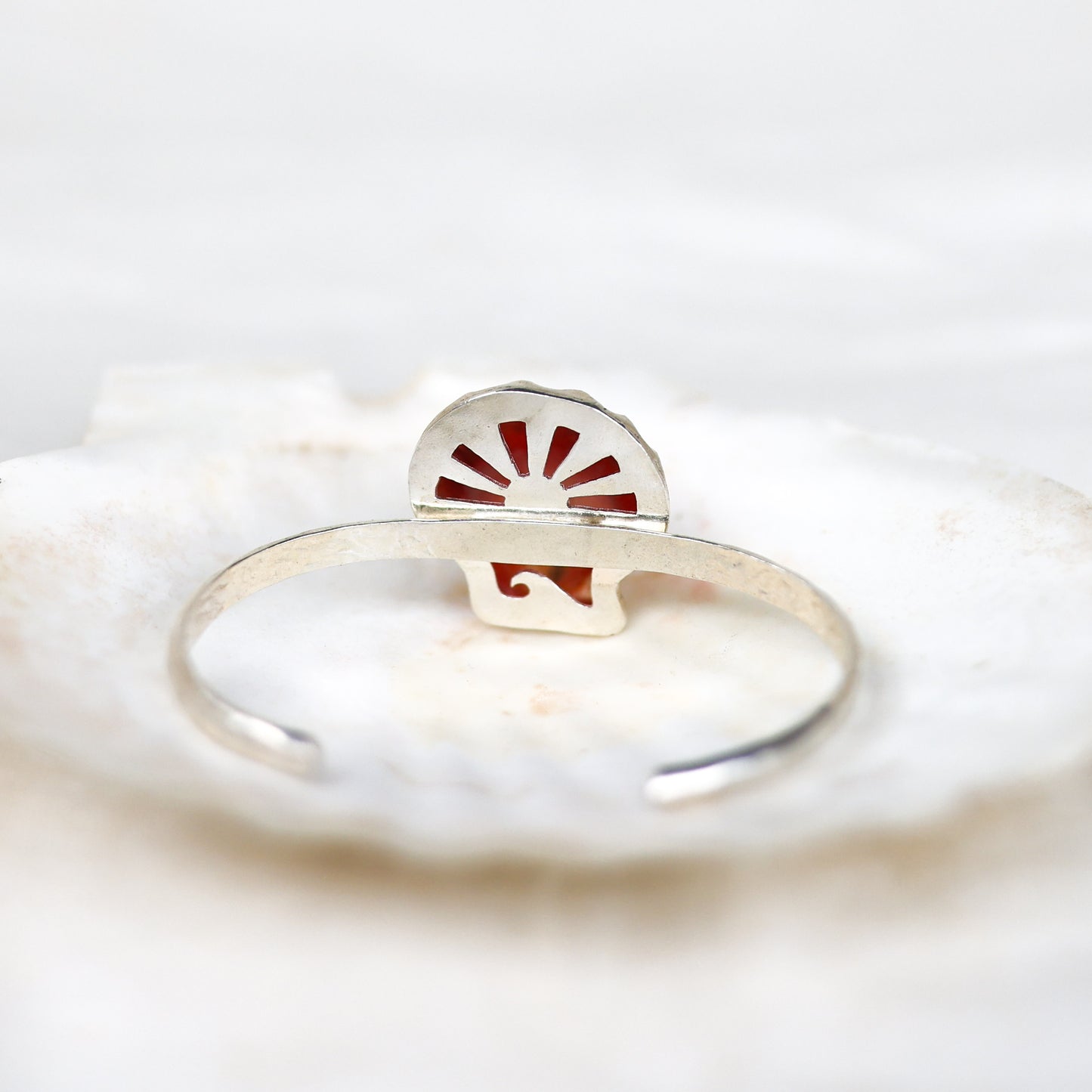 Silver Sunrise Shell Cuff