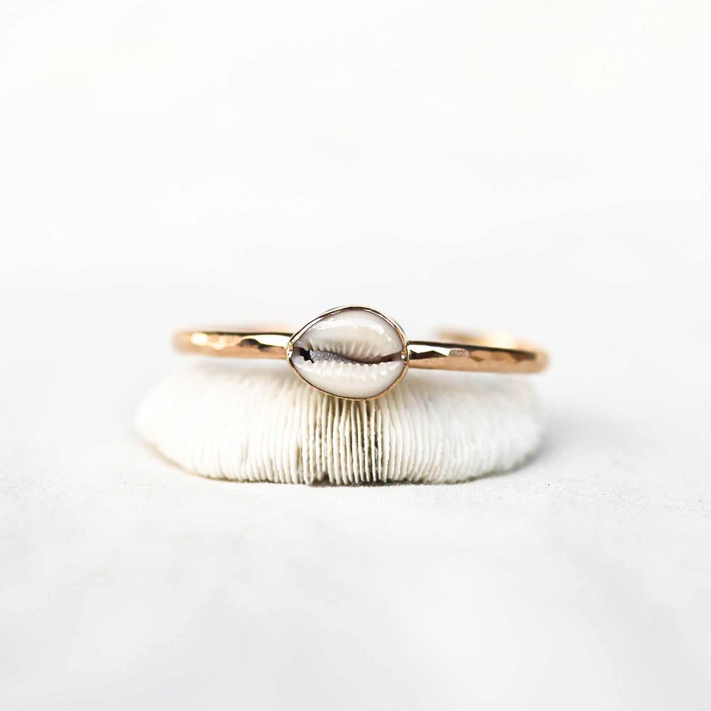 Gold Cowrie Shell Cuff