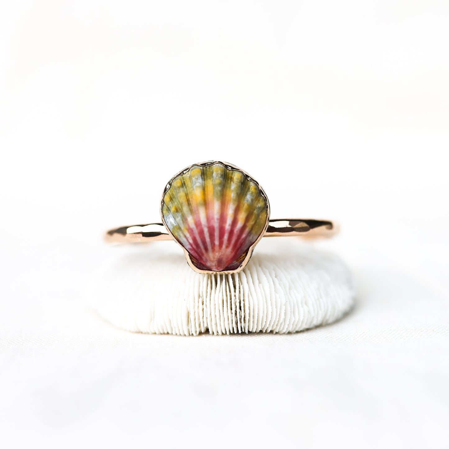 Gold Sunrise Shell Cuff