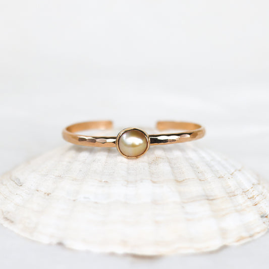 Gold South Sea Pearl Cuff