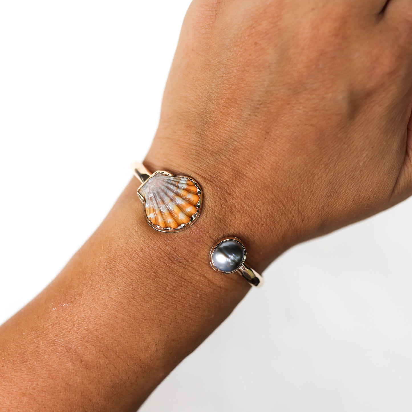 Gold Sunrise and Tahitian Pearl Cuff