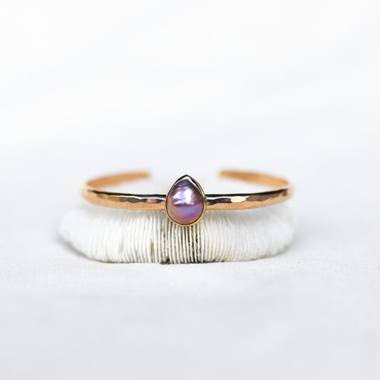 Gold Pink Edison Pearl Cuff