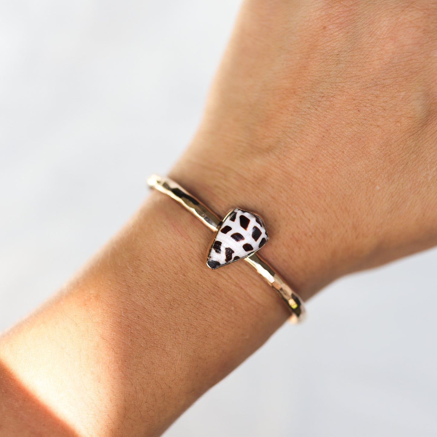 Gold Hebrew Cone Cuff