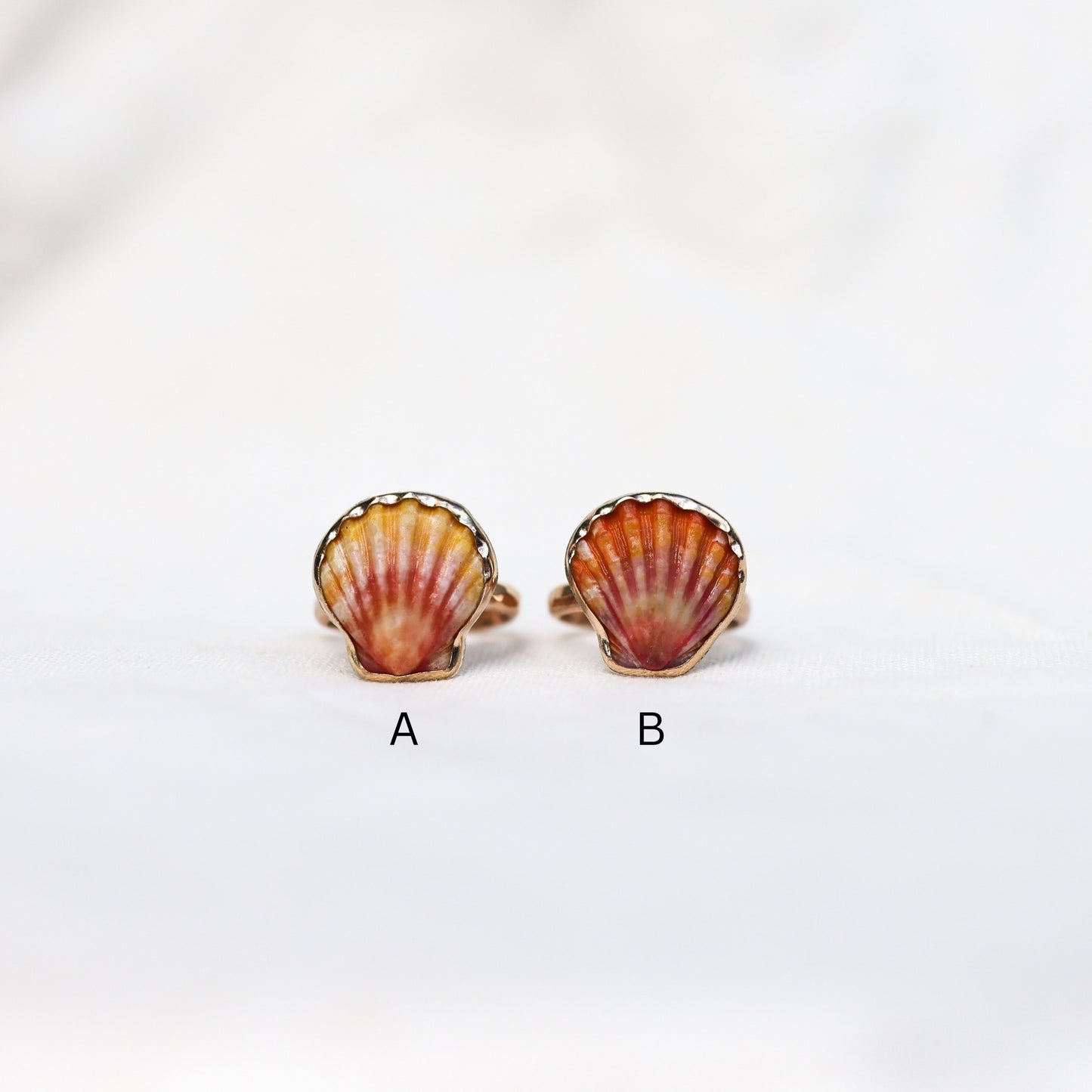 Gold Sz. 10 Sunrise Shell Ring