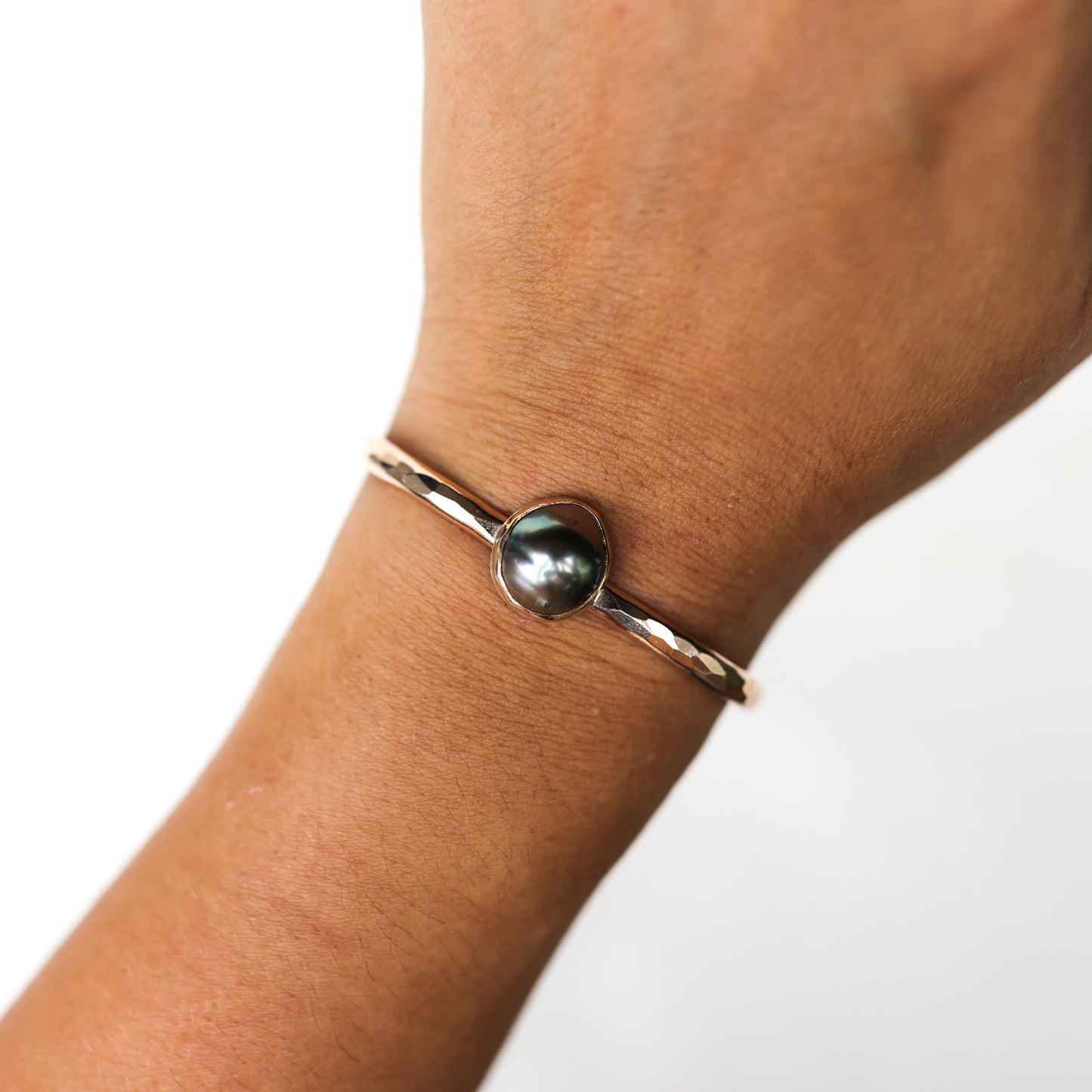 Gold Tahitian Pearl Cuff