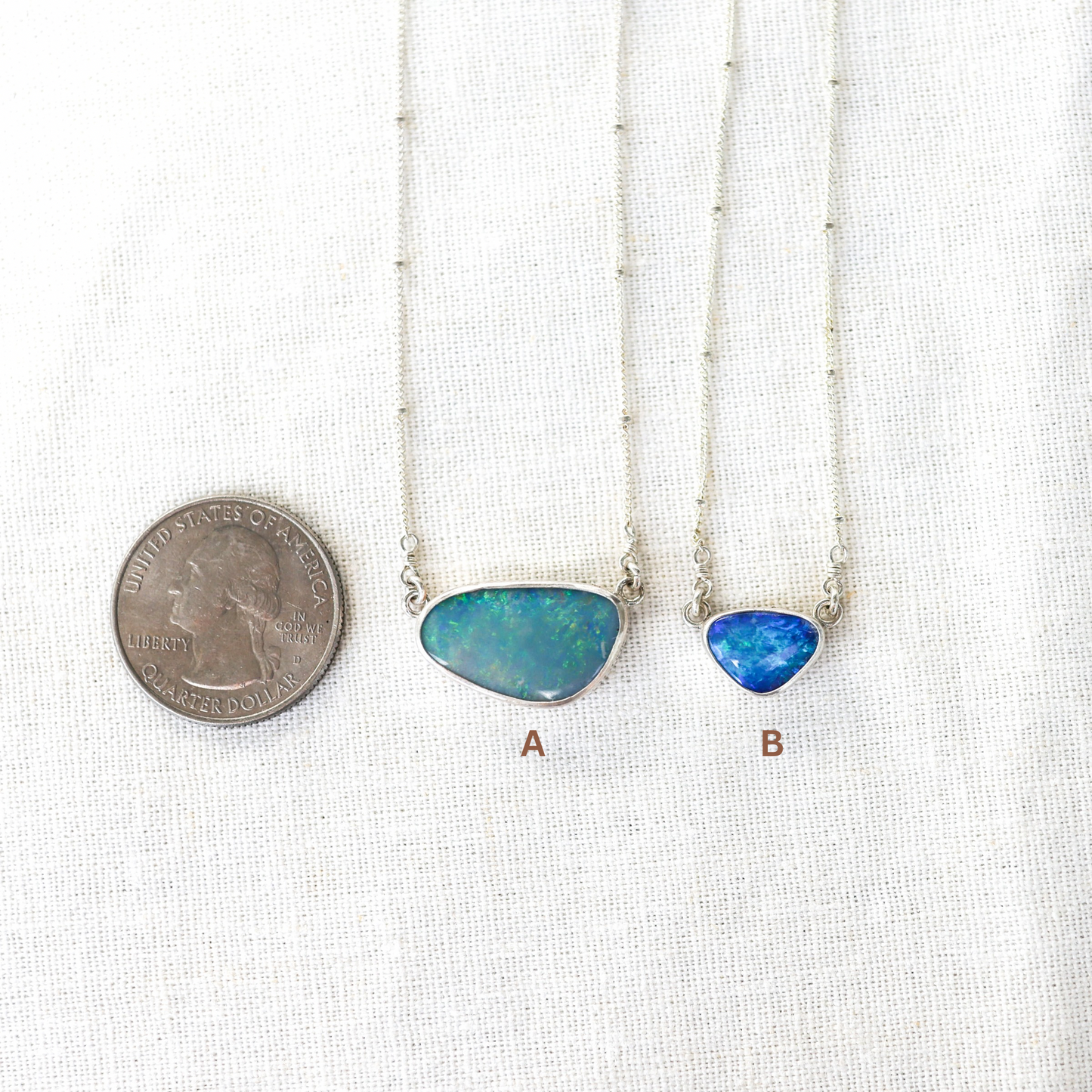 Silver Opal Necklaces