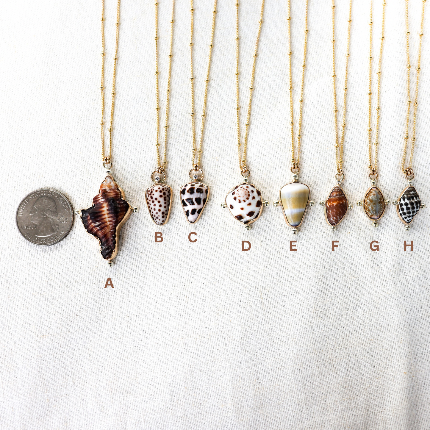 Gold Shell Necklaces