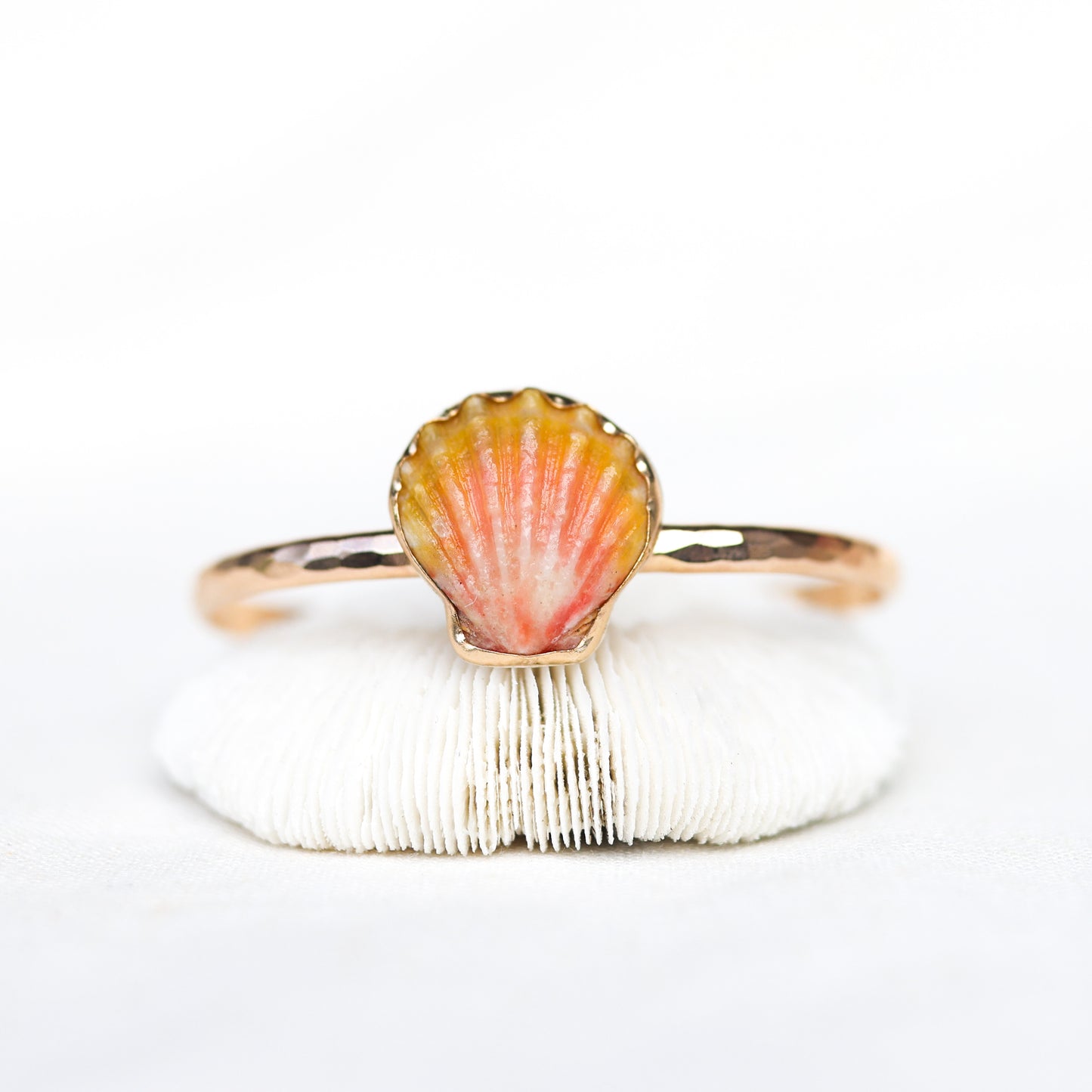 Gold Sunrise Shell Cuff