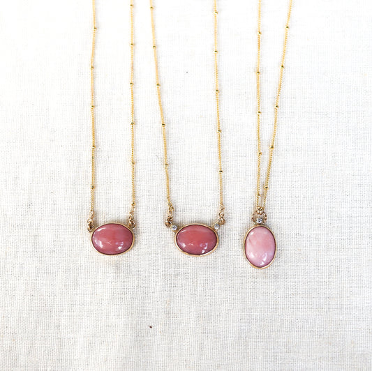 Pink Peruvian Opal Necklaces